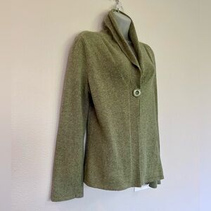 Tweeds beautiful sage cardigan angora wool blend L